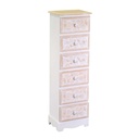 Mobiletto in legno con 6 cassetti - Dimensioni cm29x23h95