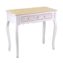 Mobiletto Console in Legno Andorra con 2 Cassetti 80x40x74 cm