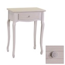 Mobiletto console in legno Nuremberg con 1 cassetto crema 60x34x78 cm