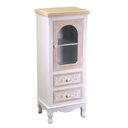 Mobiletto Vetrina Andorra 1 Anta Vetro + 2 Cassetti 40x30x100 cm