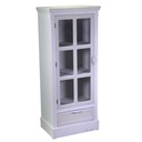 Mobiletto Vetrina Liverpool 1 Anta + 1 Cassetto 48,5x32h114 cm