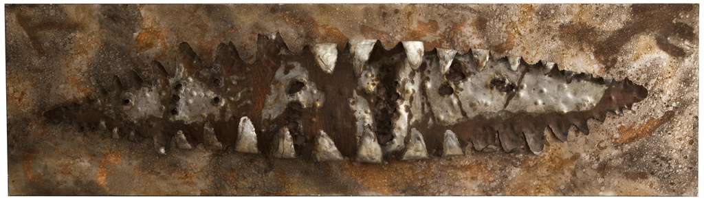 Olio su tela multicolor con telaio in metallo, dimensioni 120x80 cm e spessore 3x50x180 cm