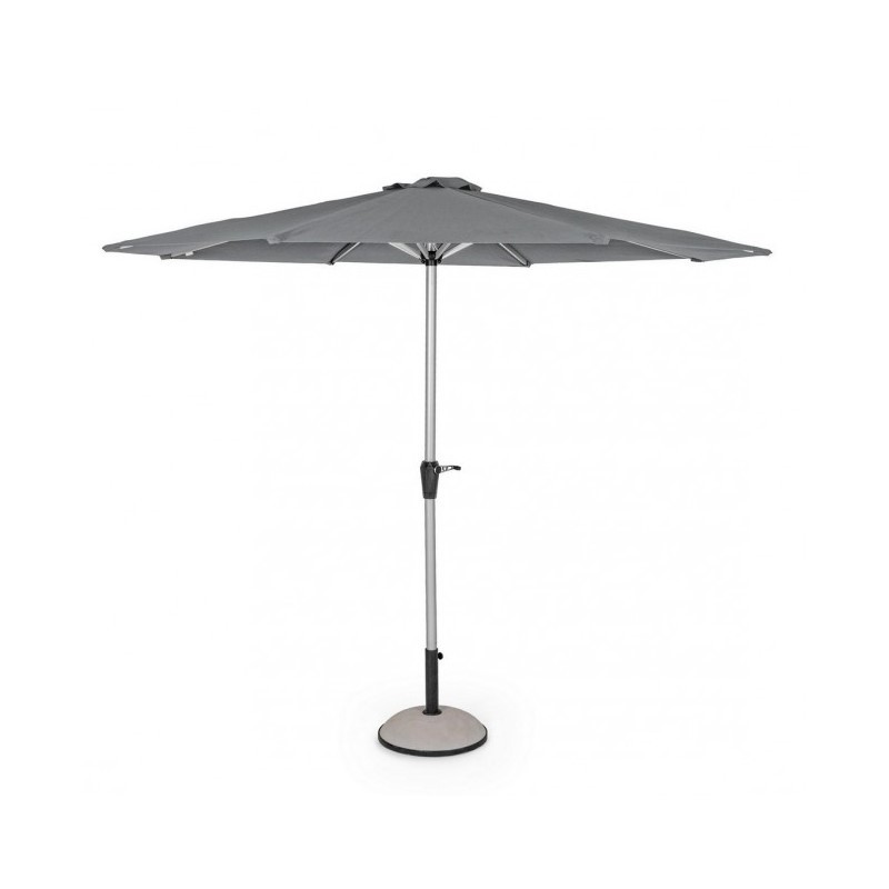 Ombrellone Vienna in alluminio grigio scuro - Diametro 300cm, Altezza 245cm