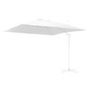 Ombrellone alluminio con palo laterale bianco 4x4 m