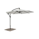Ombrellone da giardino con braccio a 360°, dimensioni 300x260 cm, Antracite/Natural