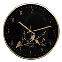 Orologio alluminio ramo nero tondo ø31,6h4,9