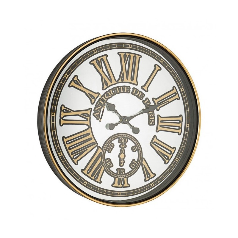 Orologio da parete in ferro Jerome D60, diametro 60 cm, spessore 7.5 cm