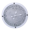 Orologio legno bordo bianco ø50x3