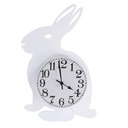 Orologio in legno coniglio con pendolo bianco cm38x24x5