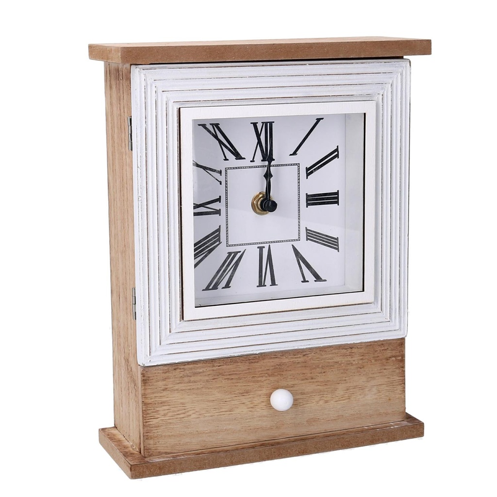 Orologio in Legno Marrone 18,5x7x24 cm