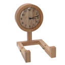 Orologio in legno naturale 15x22,5x23 cm
