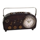 Orologio Metallo Nero Tondo 33x7x22,5 cm