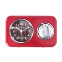 Orologio in plastica con timer rosso 17x5x10,5 cm