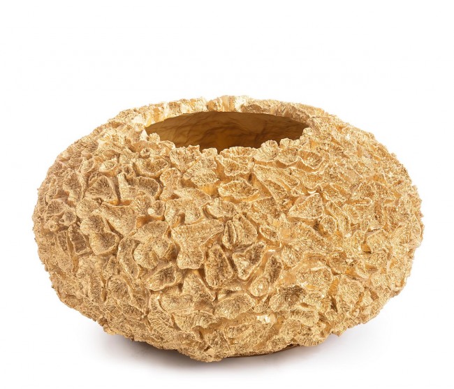 Vaso Lamè Bomb. Oro H26.5