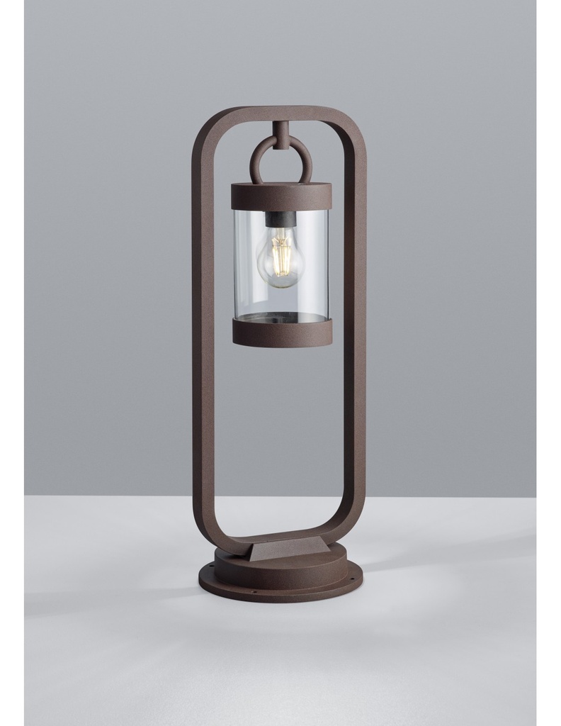 Paletto da Esterno Sambesi Ruggine H60 cm con Sensore Crepuscolare