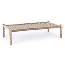 Panca Tamil Naturale in Tessuto - 176x86x46 cm