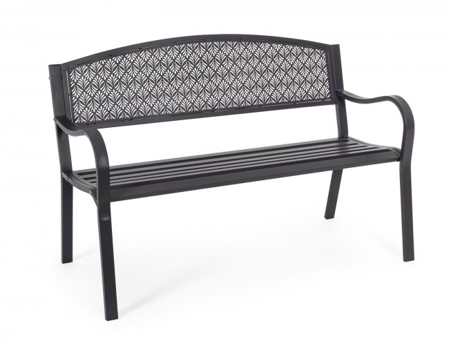 Panca in acciaio Lizette Antracite - 123x55x84 cm