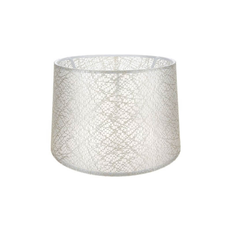 Paralume Deco ASZ1182 tessuto crema motivo ricamo