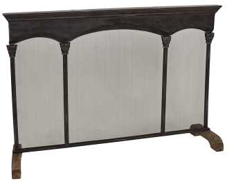 Parascintille per camino 106 x 23 x 80 cm