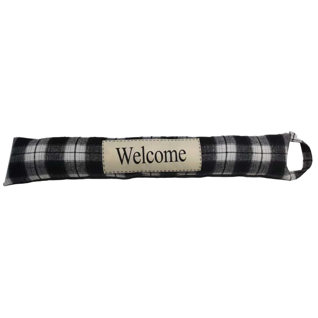 Paraspifferi tessuto quadretti nero 83x7h15