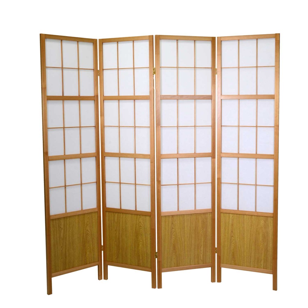 Separé carta di riso 4 ante naturale cm44,5x2,1x h178,5