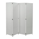 Paravento 4 ante bianco cm40x175