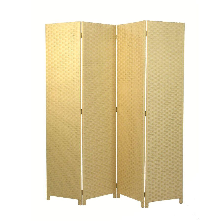 Paravento in carta 4 ante naturale 40x175 cm