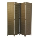 Paravento 4 ante noce cm40x175