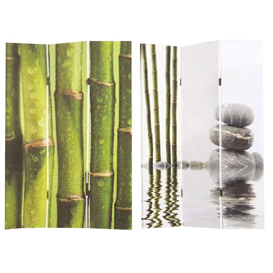 Paravento stampa 3 ante bambu' 120,6x2,5h180 cm