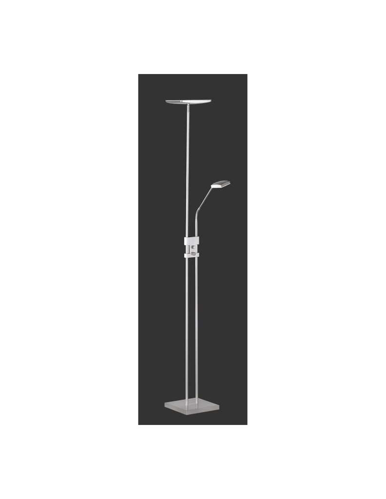 Piantana LED Luke Nichel Luce Orientabile