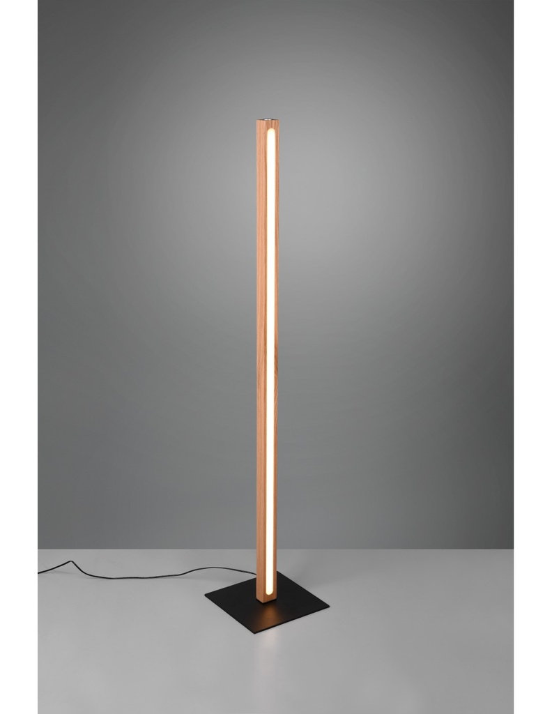 Piantana Legno Vintage Led Touch Bellari Trio Lighting