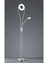 Piantana Led Rennes Nichel con Luce da Lettura Orientabile