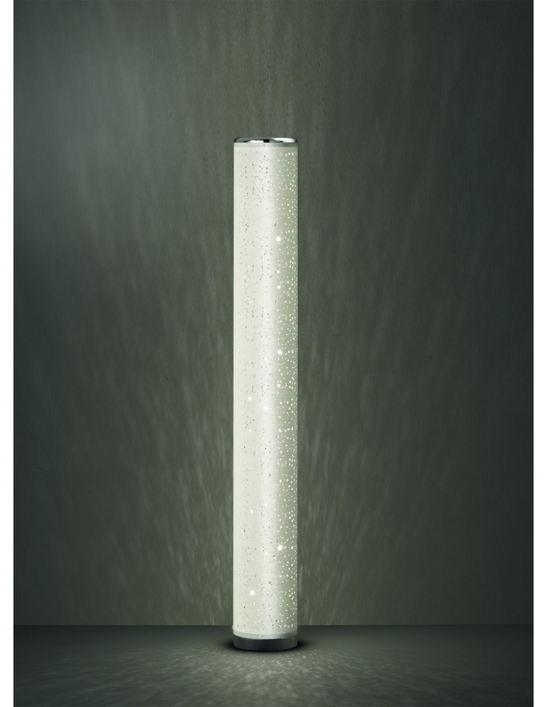 Piantana Moderna Led Tico H103 cm Tessuto Bianco