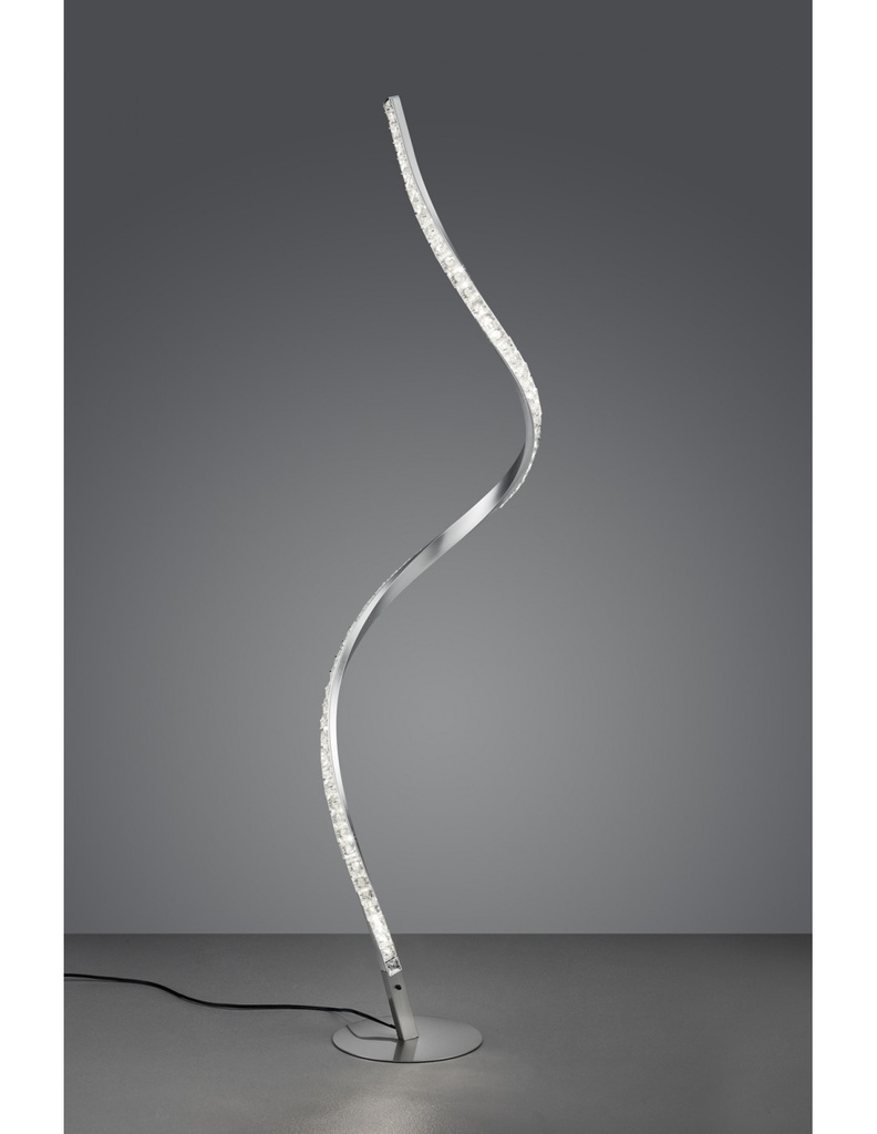 Lampada da Terra Moderna Rubin LED Dimmerabile RGB Effetto Cristallo H116 cm