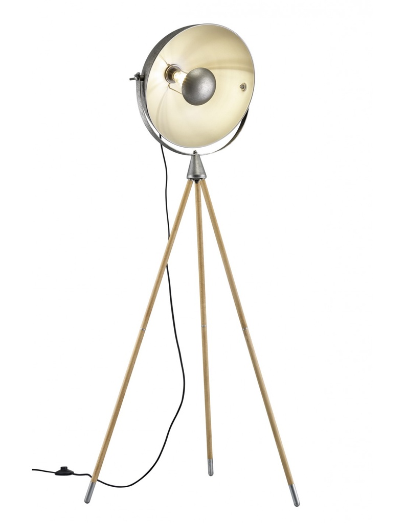 Piantana Treppiede Industrial Cupola Orientabile