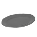 Piatto ovale grigio Juliet cm35x26h3
