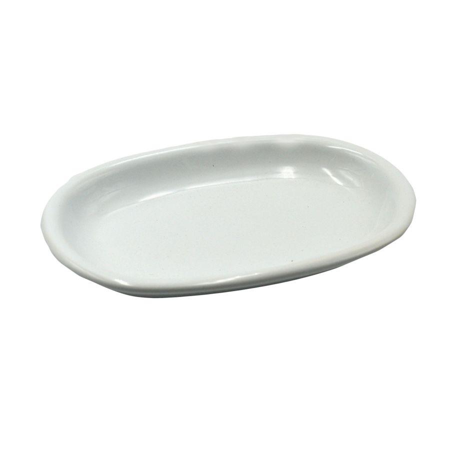 Piatto ovale bianco Romeo cm36x25h4