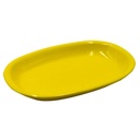 Piatto ovale giallo Romeo cm36x25h4