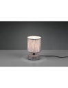 Piccolo Lume Grigio Moderno Base Ceramica con Paralume Tessuto Marie Trio Lighting