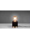 Piccolo Lumetto Tavolo Judy Velluto Nero Ø11 cm Trio Lighting