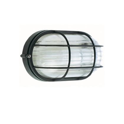 Plaf. Picc.Gabbia  linea industriale ovale  nero