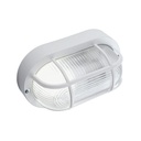 Plaf.C/Gabbia In Resina  linea echo ovale  bianco