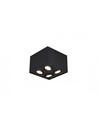 Plafone da Soffitto Nero 4 Spot Orientabili
