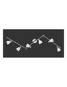 Plafoniera Spot Led 6 Faretti G9 Nichel Trio Lighting