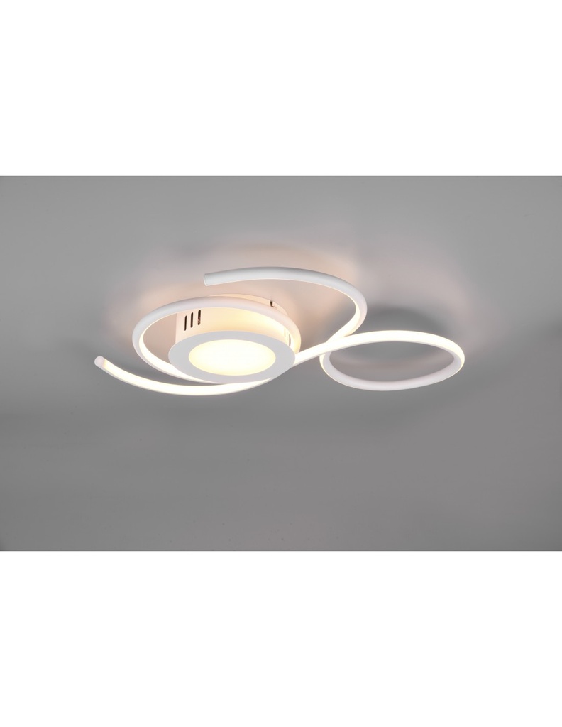 Plafoniera Design Moderno Led Dimmer Jive Bianco