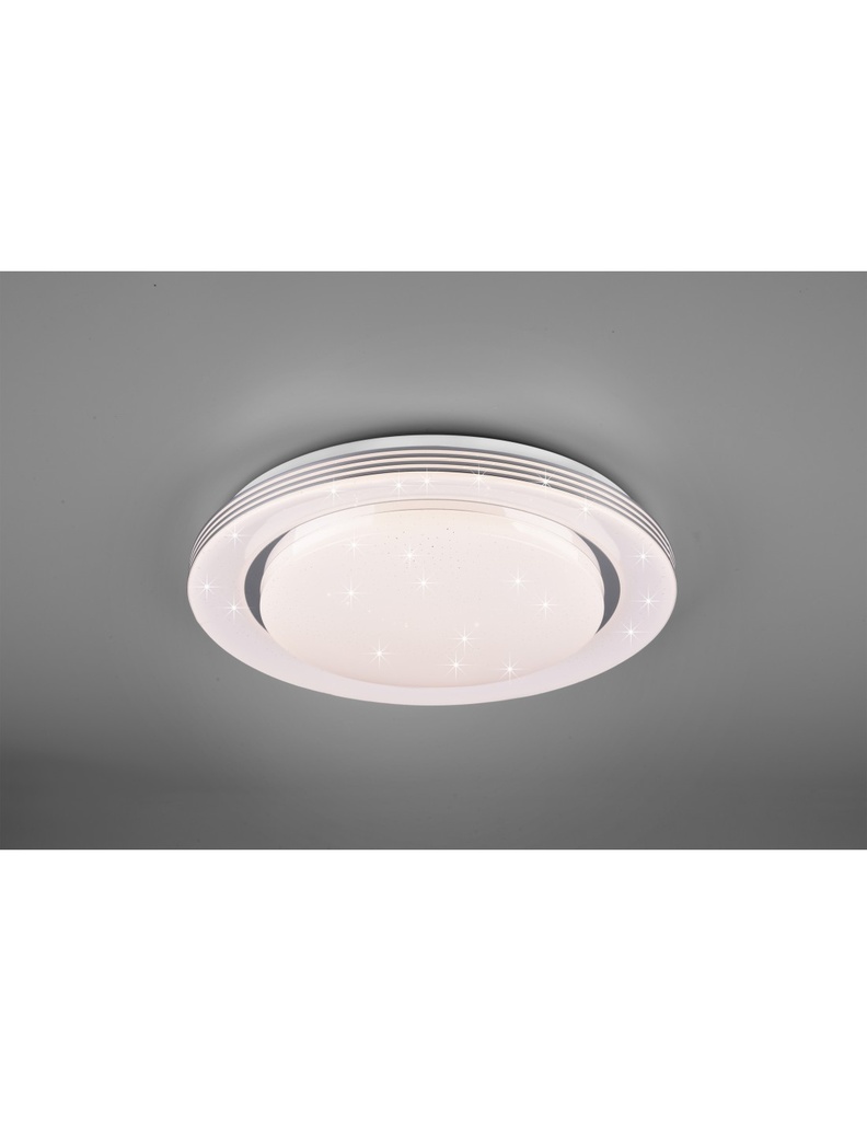 Plafoniera Moderna Atria Led 22w Dimmer Effetto Stelle Bianco