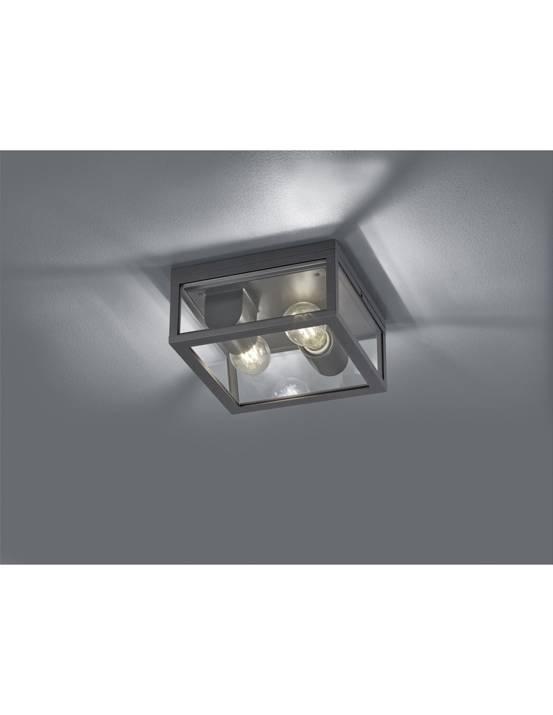 Plafoniera Garonne Da Esterno 2xE27 Antracite Trio Lighting