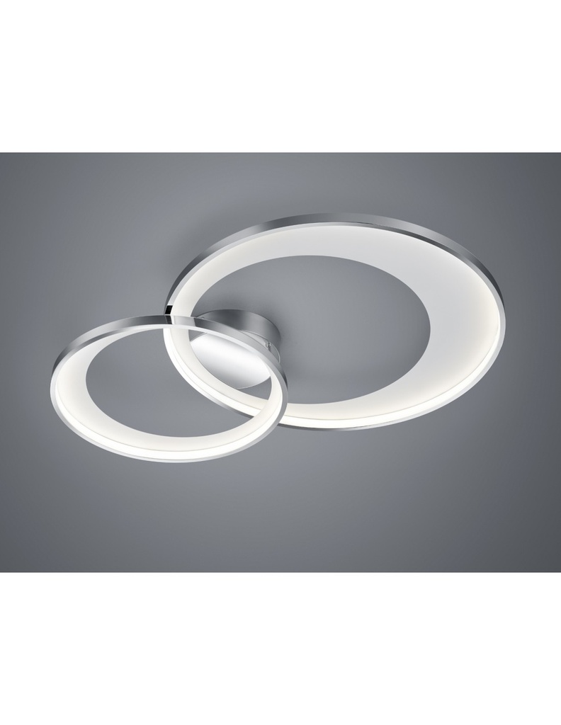 Plafoniera Cromo Led 36w Dimmerabile L85 cm