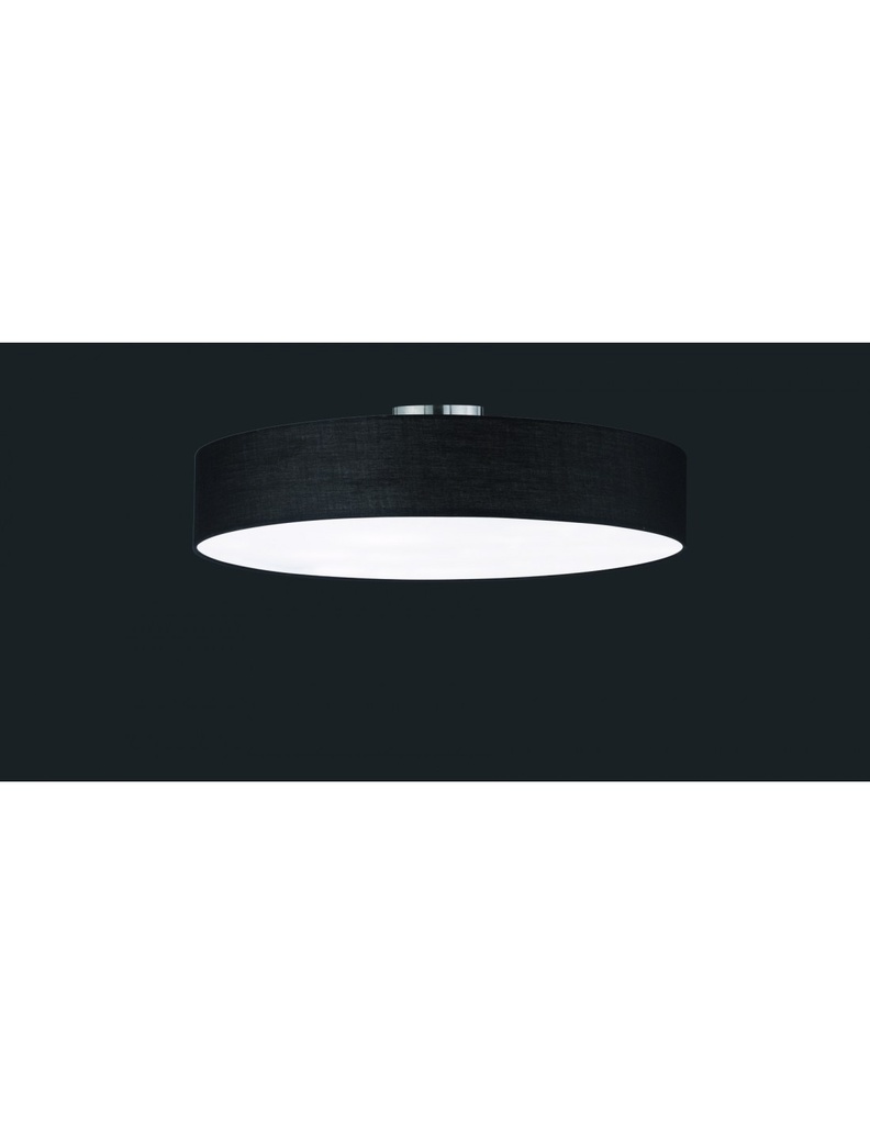 Plafoniera Hotel con Paralume Nero Ø65 cm