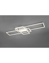 Plafoniera Irvine 3 Rettangoli Led 60w Bianco L105 cm Dimmerabile
